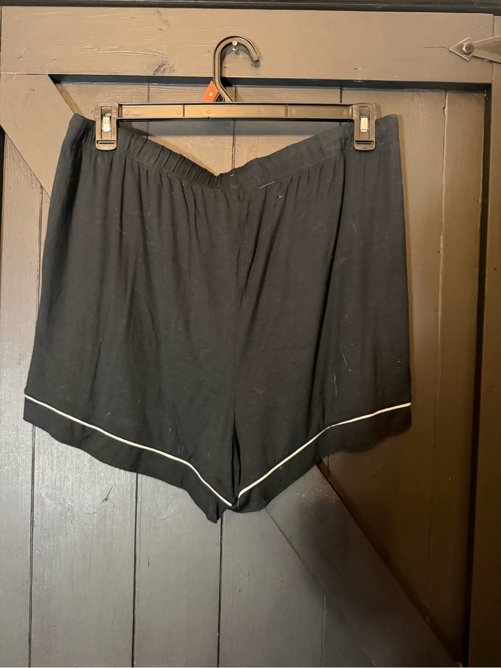 Target Black Lounge Shorts with White Trim - Picture 2 of 2